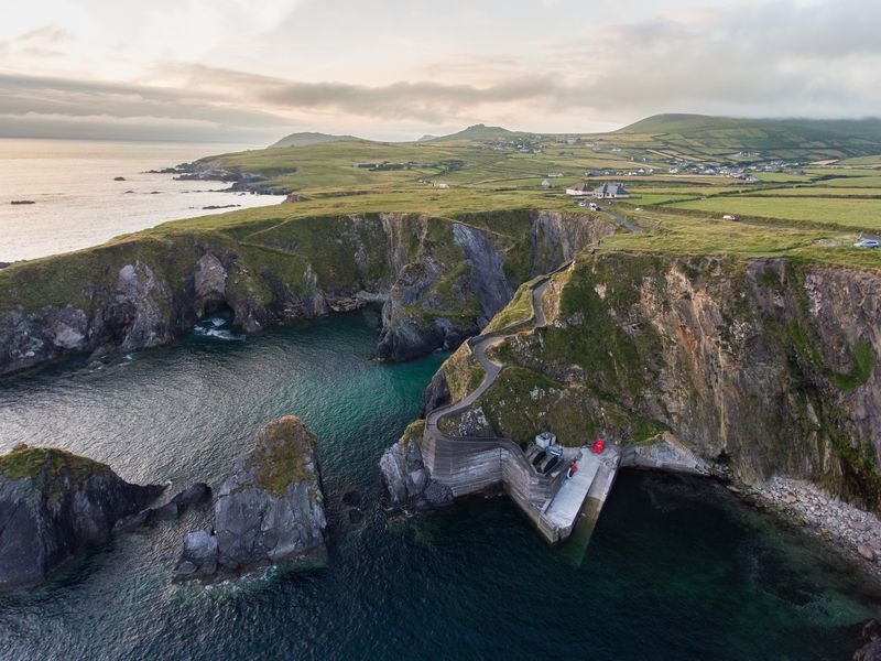 A unique view of Dunquin Harbour from above.