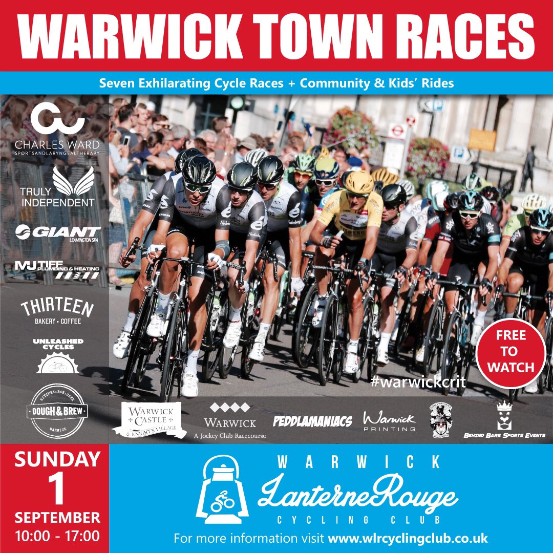 🔵🔴2 Weeks &amp; Counting🚴🏼‍♂️🚴🏼‍♀️

#warwickcrit 

<a href="/LifeInWarwick/">Life In Warwick</a> <a href="/buyin2warwick/">#BuyIn2Warwick</a> <a href="/Warwick_Courier/">Warwick Courier</a> <a href="/UKCycleChat/">UKCycleChat™</a> <a href="/cyclingweekly/">Cycling Weekly</a> <a href="/BritishCycling/">British Cycling</a> <a href="/BehindBarsEvent/">Behind Bars Sports</a> <a href="/warwickrocks/">warwickrocks</a> <a href="/cjseventswarks/">CJ's Events Warwickshire Limited</a> <a href="/Warwick_DC/">Warwick District Council</a> <a href="/Warwickshire_CC/">Warwickshire County Council</a> @WarksTN <a href="/BBCCovWarks/">BBC Cov Warks</a> <a href="/WeAreCyclingUK/">Cycling UK</a> <a href="/WarwickTCouncil/">Warwick Town Council</a> <a href="/UnlockingWk/">Unlocking Warwick</a>