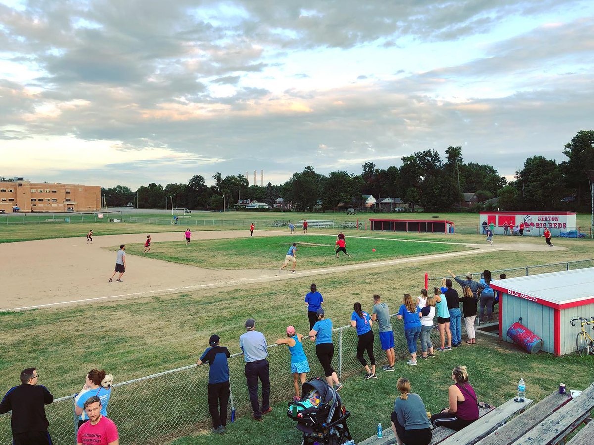 CMPRSA's tweet photo. #TeamFlacks had a great time last night in the inaugural #HacksVsFlacks kickball game. Congrats to #TeamFlacks/@spjmi on the win! Thanks to everyone who was part of this fun night! https://t.co/DiUQCtqI2M