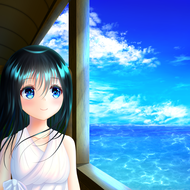 「#Twitter夏祭り 夏にこそ映える、涼しげな青!! 」|侘茶のイラスト