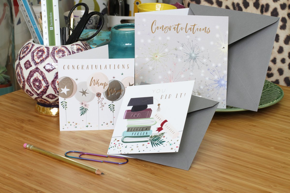 Belly_b_designs's tweet photo. A-Level results are in and a Summer of long-awaited nerves are over! Congratulations all!🎉 Here’s to new starts and chapters. Be iconic. Be inspired. Take a bold step forward! #GreetingCards #BellyButtonDesigns #Elle #Number78 #Design #gca100 #alevelresults2019 #NewChapters https://t.co/wqpFAv5ZZ1