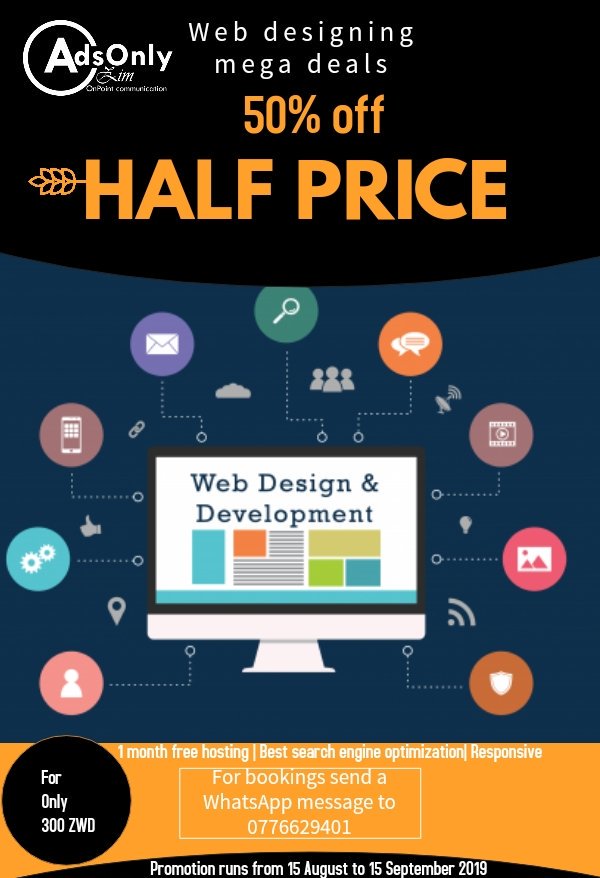 AdsOnlyZim's tweet photo. In today’s World, every company needs an effective website. Purposes and needs of each site are unique and should present a professional image to visitors.

Without question, choosing #AdsOnlyZim to design and develop your website is the best business decision you can ever make! https://t.co/BOvh3xumBl