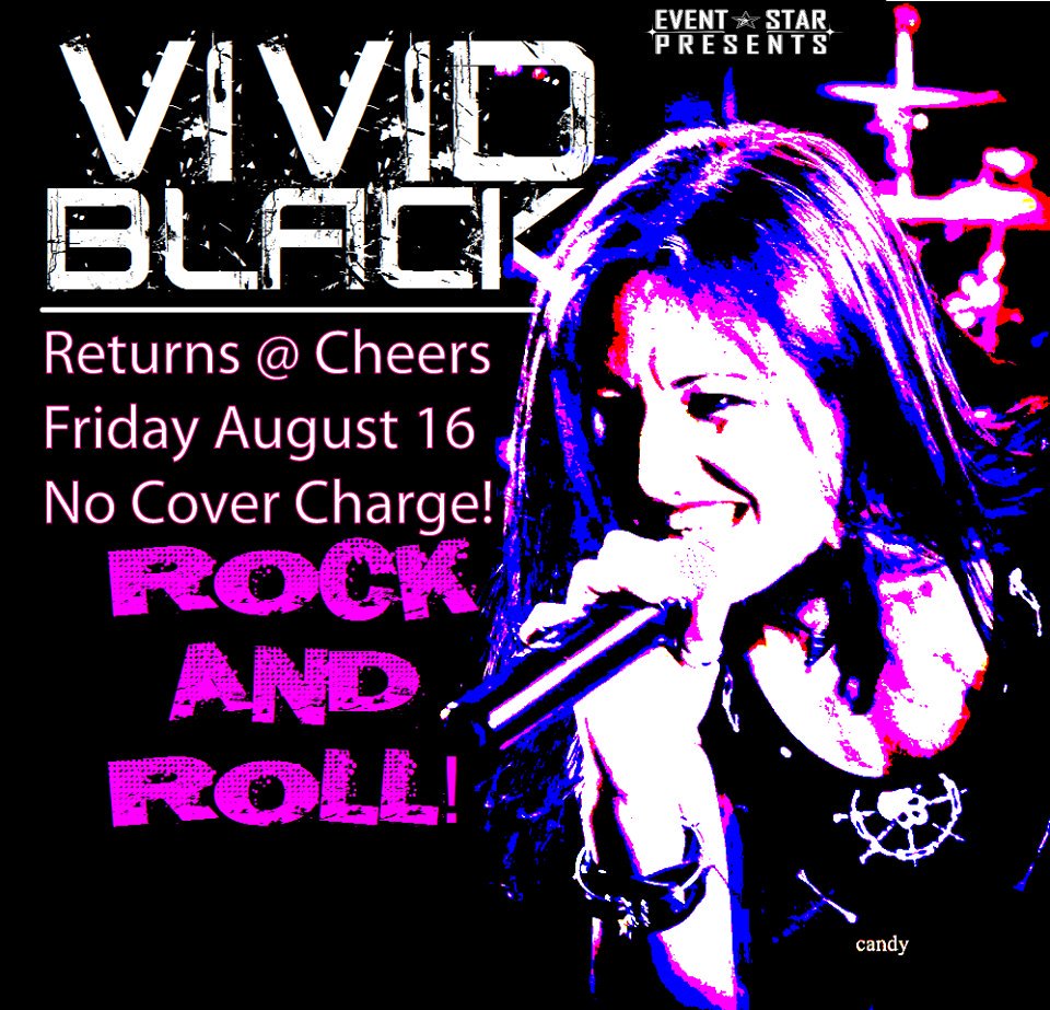 EventStarPro's tweet photo. This #FridayNight #August16 #VividBlack returns to #roc the #FireballStage @AtCheers Click link for #Event info & to #RSVP https://t.co/lhsMnZHDxU #BlackIsBack #atCheers #EvilStan #TheDon #Denver #Northglenn #Thornton #ColoradoEvents @ColoradoPhil1 @EventsColorado @allevents_in https://t.co/n9z3P25v1D