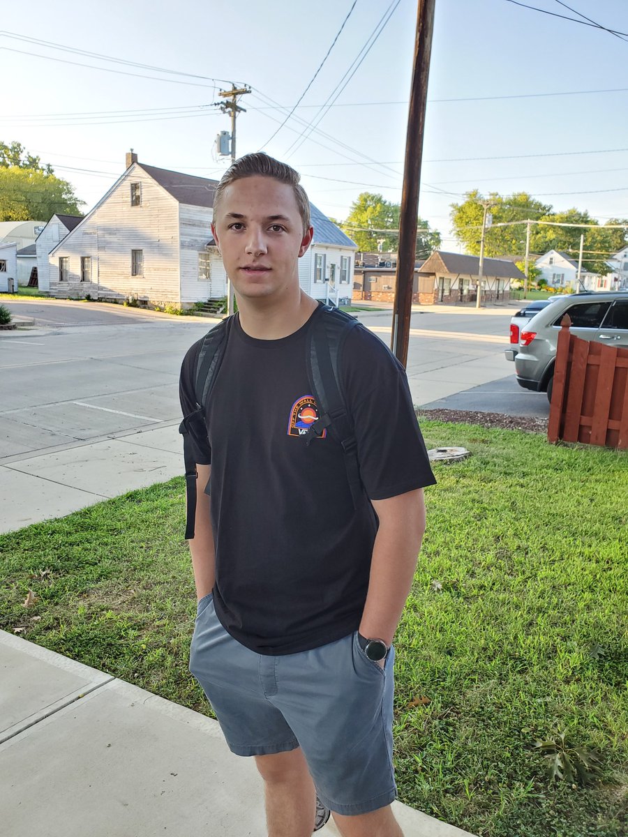 First day of his Senior year! #LastFirstDay #senioryear #2k20