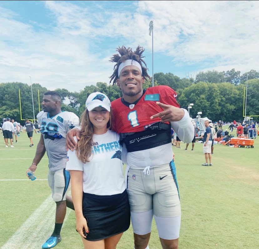 iammaryenglish's tweet photo. Thanks for a great training camp @Panthers The best is yet to come 💙🏈 #QB1 #CamNewton #DripChronicles #TrainingCamp https://t.co/aQyrfl9pBG