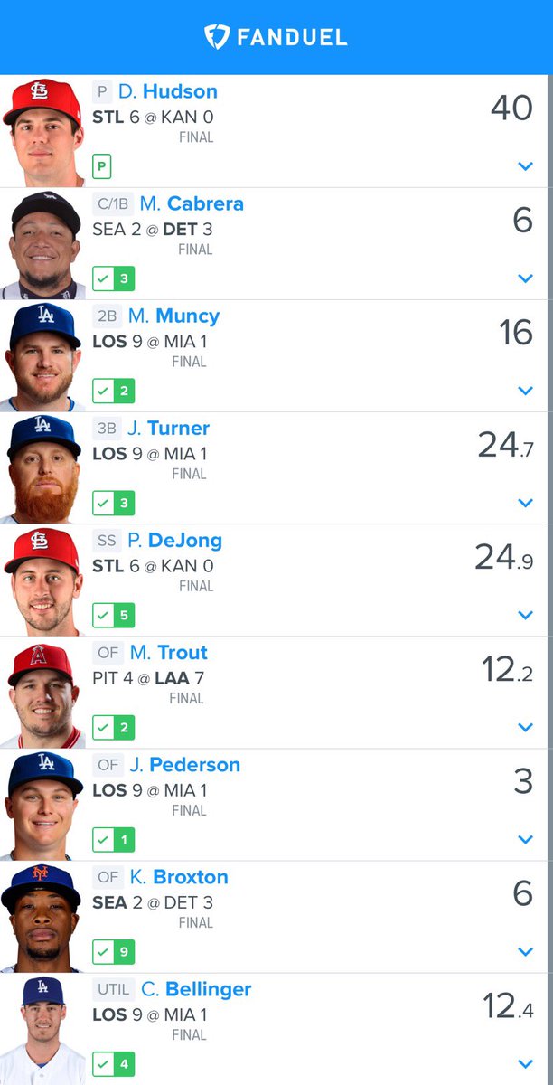 DFStradamus's tweet photo. That ended up being a fun slate to follow last night. GPP does it proper! #streakingagain https://t.co/EKRSEJ0NoB
