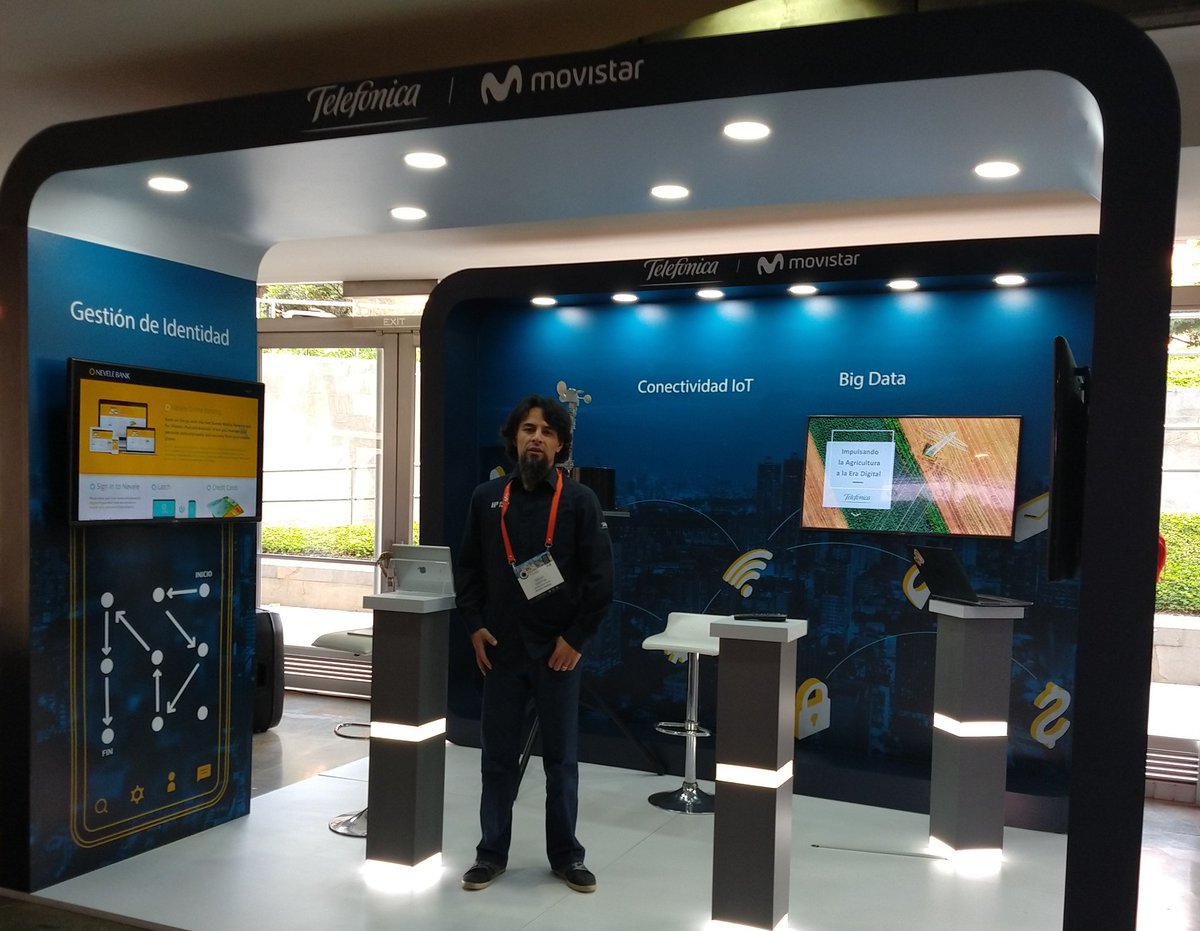 dsespitia's tweet image. Todo listo para iniciar el #CEC2019 donde mostraremos las soluciones digitales de @Telefonica_Col y la solución de identidad de #SmartPattern  que desarrollamos en @ElevenPaths