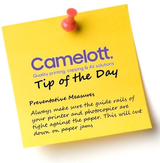 CamelottDigital's tweet photo. #camelott #camelottcopiers #printerjam #printers #printer #tips #tipoftheday https://t.co/Fc8yX789DI