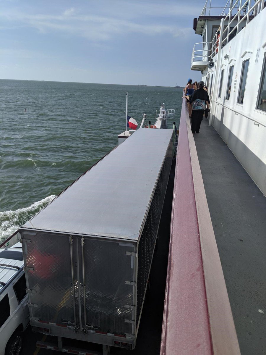 Check it out!  #Trucker Joe and Riomax® take load on a ferry heading east from Galvaston, TX! 
#RioOnTheRoad #ferryride #riomax