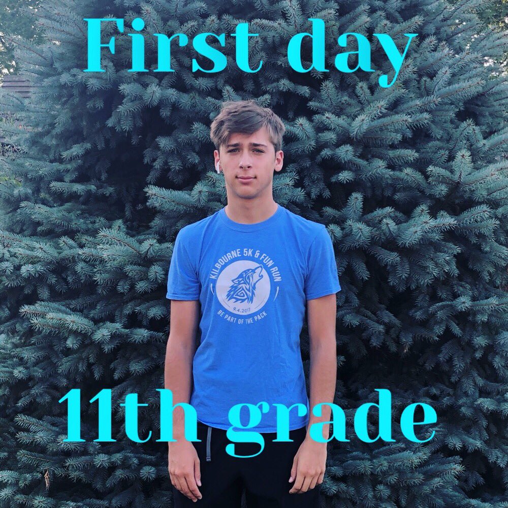 katulec's tweet photo. First day of Junior year! #itsworthit #wkhs #junior https://t.co/JOC4YCgJBS