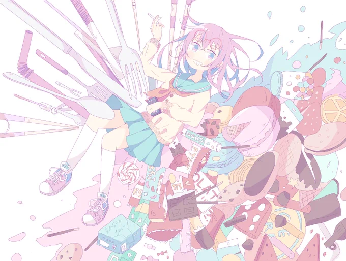 甘党ガール?
#オリジナル 