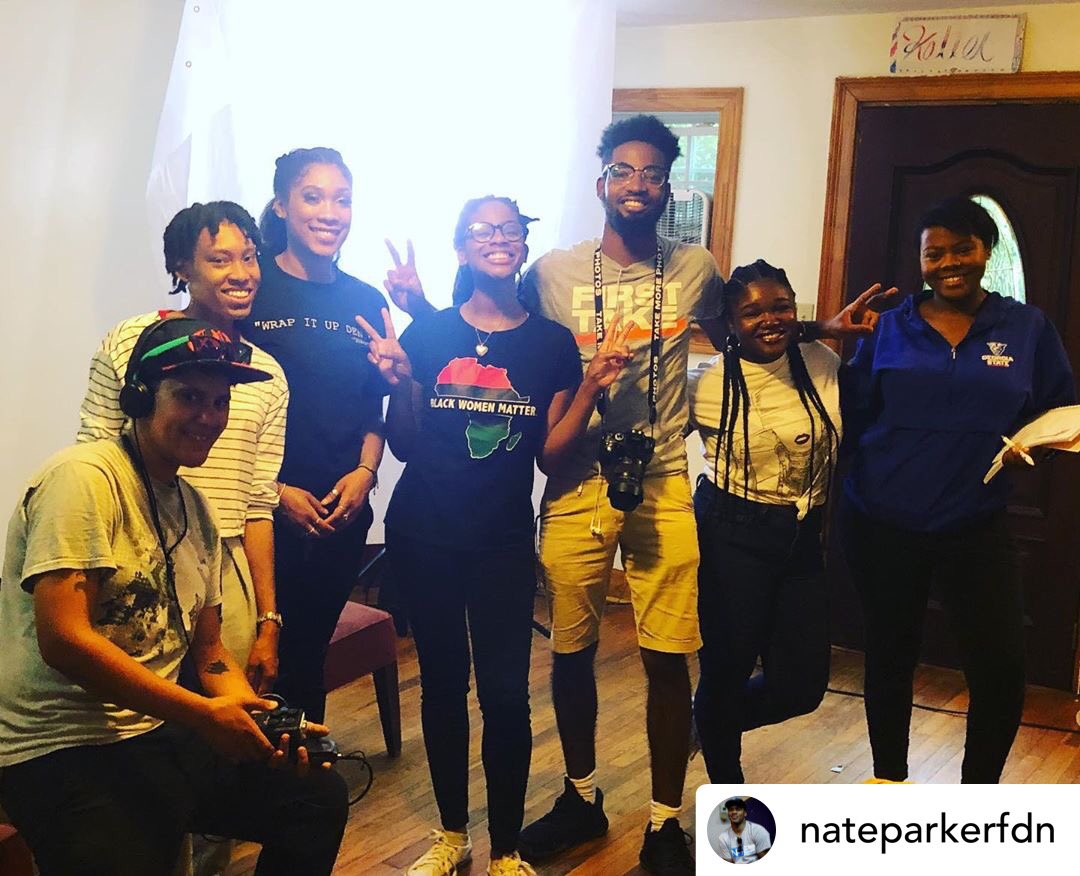 NateParkerFdn's tweet photo. Live from the set of #ForMeYouandUs in Stone Mountain, Georgia. Where more of our #NateParker #SummerFilm All-Star Alumni are shooting their new film! —one that we at @nateparkerfdn are proud to help them produce! 🎥✊🏾✨#400YearsLater #Freeish #BuildAPipeline #BlackFilmmakers https://t.co/AVzDgqM0oY