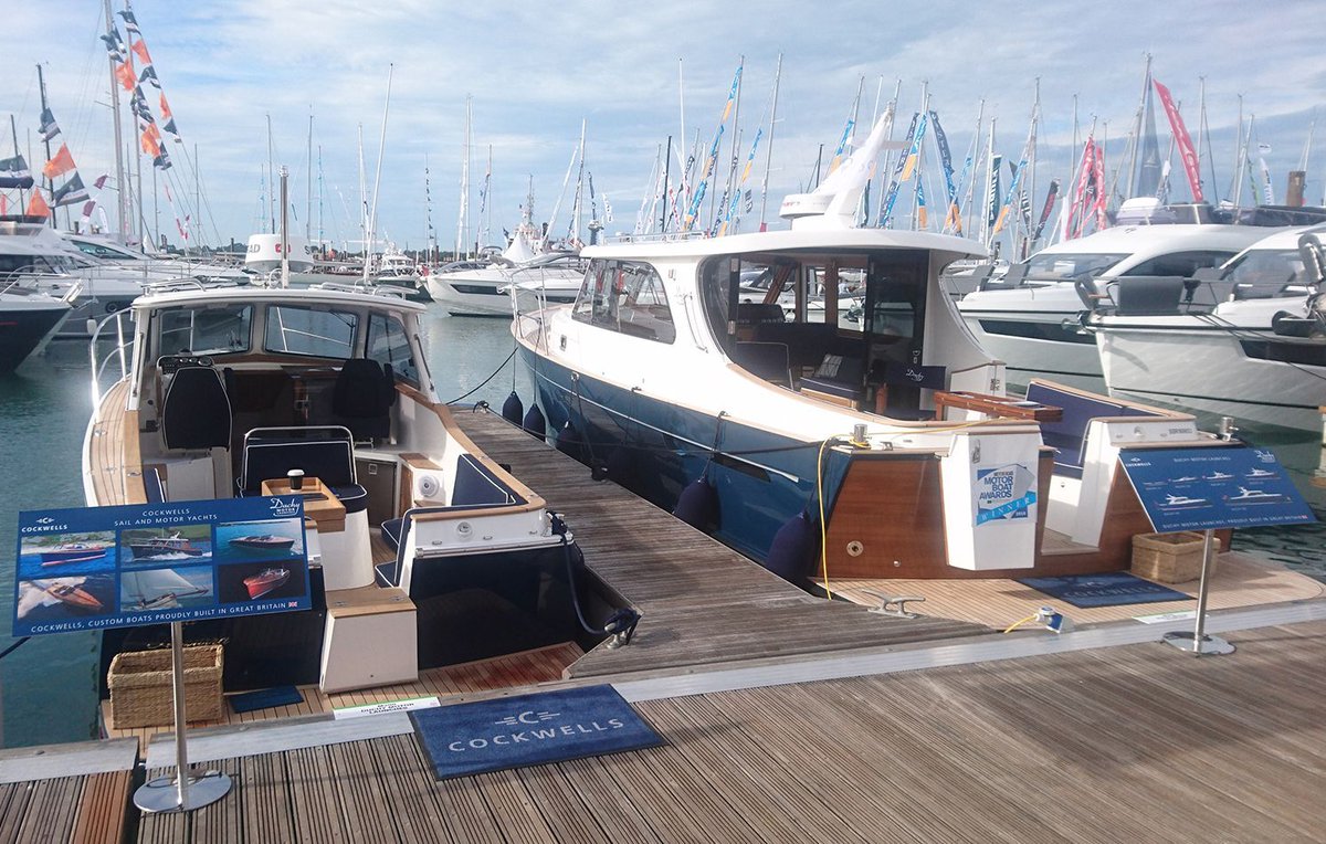Cockwells's tweet photo. #throwbackthursday to @sotonboatshow 2018. The preparations are well under way for this year. See you there!
#30days #duchymotorlaunches #seakeepingwithstyle #craftedincornwall #SIBSBAB19 https://t.co/KAAPs8hHTG