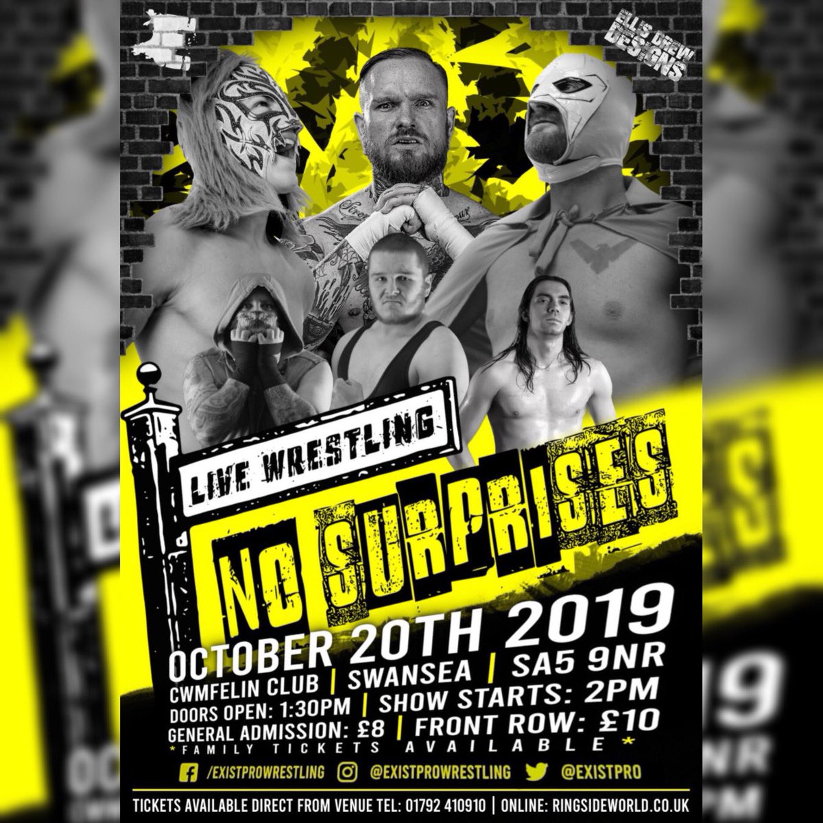 ExistPro's tweet photo. ❗️❗️❗️ ICYMI ❗️❗️❗️
We are back in the Cwmfelin Club for our Anniversary show on the 20th of October!
Tickets go live on @RingsideWorld tonight at 7:30PM
You don’t want to miss this one!
#ExistPro https://t.co/ECaNAIX6v7