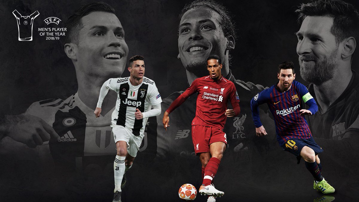 GloDaka's tweet photo. ❗Official — Messi has been shortlisted for the UEFA Men's Player of the Year award alongside Van Dijk and Ronaldo. https://t.co/EANzfP3jrQ