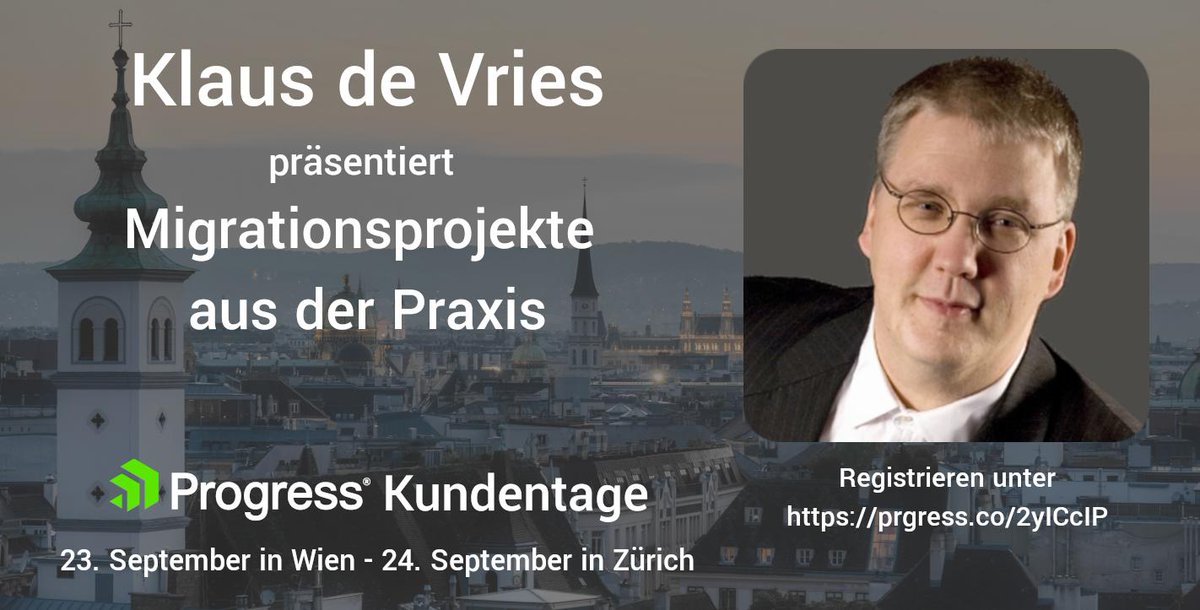 IAP_Gmbh's tweet photo. Während der Modernisierung parallele IT-Infrastrukturen betreuen? Wie funktioniert das Zusammenspiel des „alten“ und „neuen“ Systems? 
Klaus de Vries stellt anhand von Kundenprojekten dar, wie ein Migrationsprozess in der OpenEdge Praxis aussehen kann. https://t.co/HKbrUDO2T7