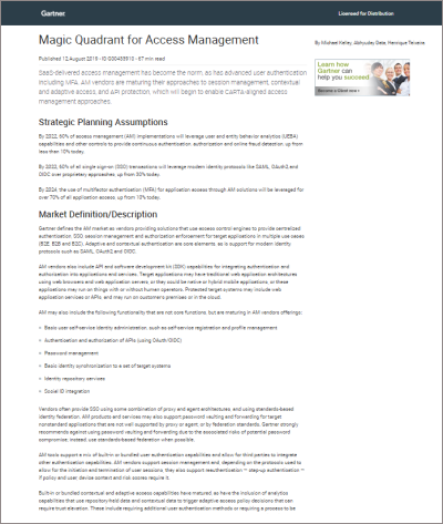 Optimal_IdM's tweet photo. Excited to be named by @Gartner_inc a Niche Player in the 2019 Magic Quadrant for Access Management! Get your copy here https://t.co/z5H7XwdMn2 #IdentityAccessManagement #Security #OptimalDifference https://t.co/MsDfXvDCnZ