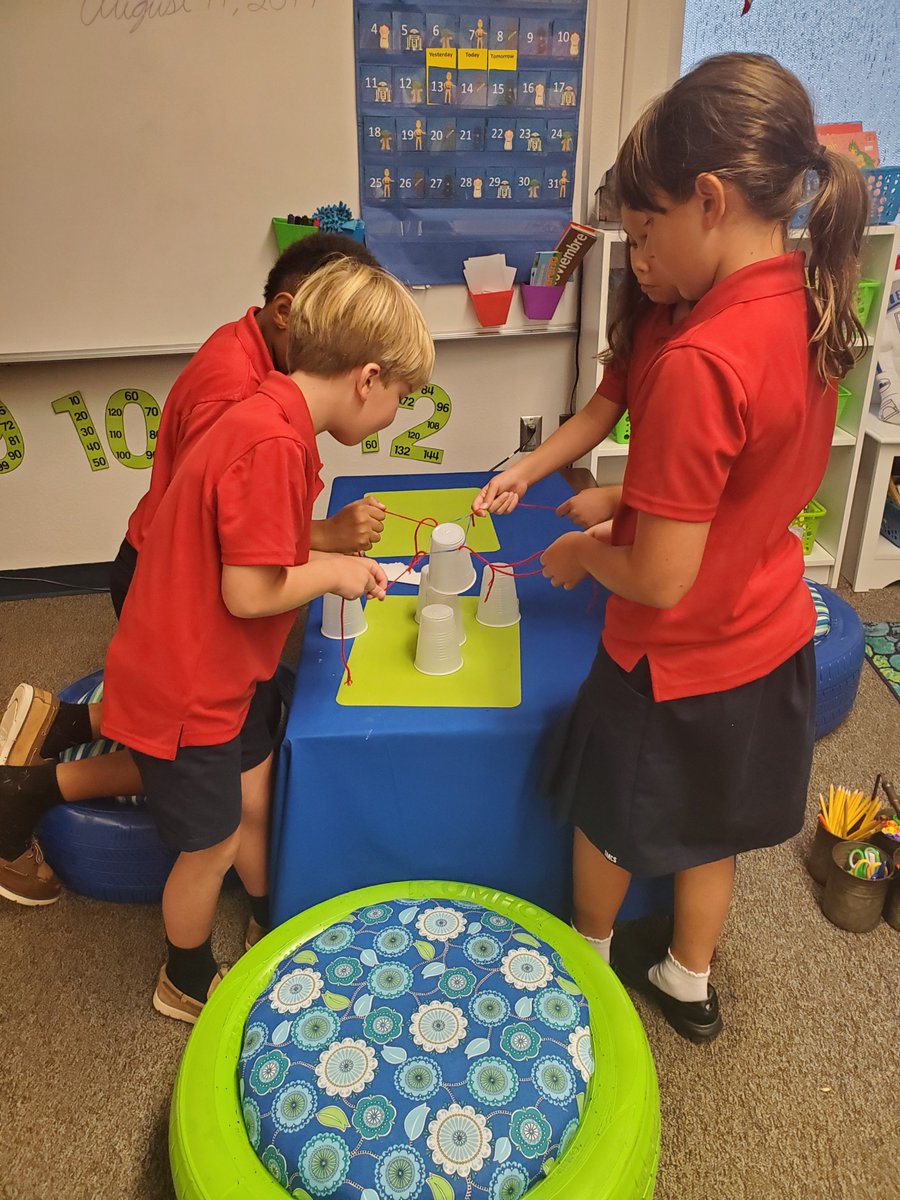 StMarthaCS's tweet photo. 3rd Graders are starting the School Year strong! This afternoon they used teamwork and strategy skills to build cup pyramids. They were very excited when their plans were successful! #ExcellenceInKnowledge #STREAM https://t.co/xFxXdZBjO2