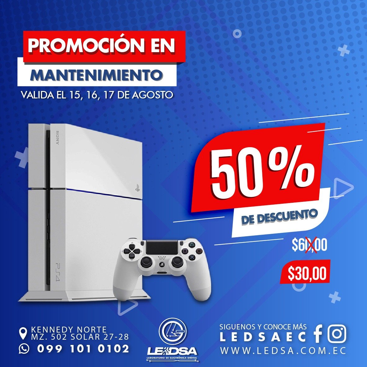 ledsaec's tweet image. Messi , Cristiano y Van Dijk en tu 11 del #FIFA19 😎

pero antes realiza el💢 #MantenimientoPreventivo 💢

🎮 SERVICIO TÉCNICO GARANTIZADO🔧

▶️ Kennedy Norte MZ.502 Solar 27-28

✆ 0991010102

#Ledsa #LoHacemosPosible

#serviciotecnico #reparacion #mantenimiento #PlayStation