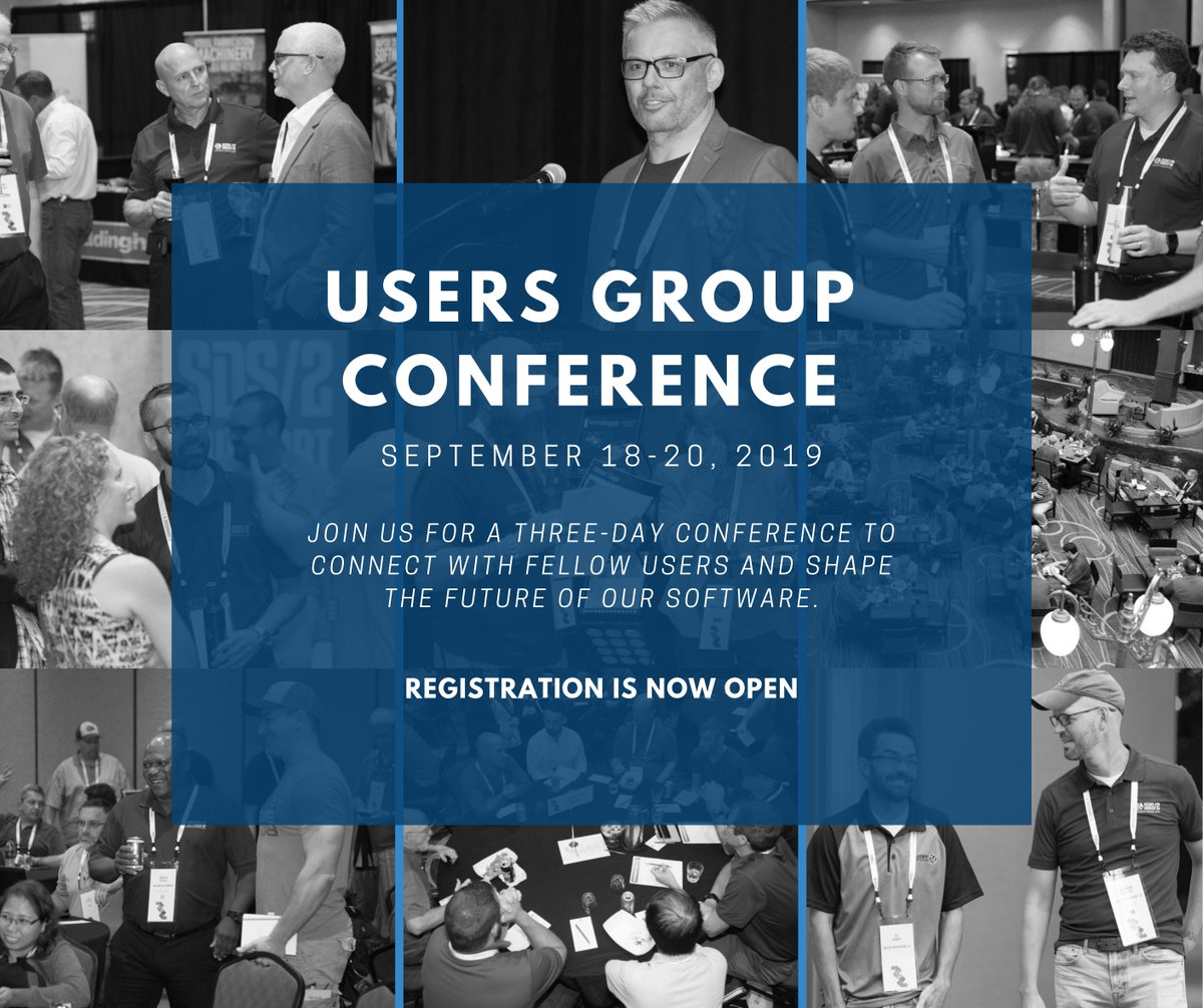 SDS2_Software's tweet photo. 📢 Hurry, time is running out! Join us for our three-day conference full of networking, learning how to improve productivity and helping us to shape the future development of our software. Register Today: https://t.co/co8njw6BcR #sds2 #usersgroup #registertoday https://t.co/lfKHMRGiQq