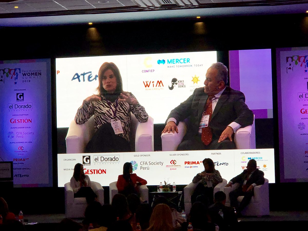 wim_peru's tweet photo. Nuestra #asociada Verónica Valderrama, VP de RRHH de @GoldFieldsPer, participa en el Peru Business Summit 2019, hablando sobre las buenas prácticas de su empresa para incorporar a más mujeres #orgullowim #sermemorable https://t.co/D7I6AuiVtT