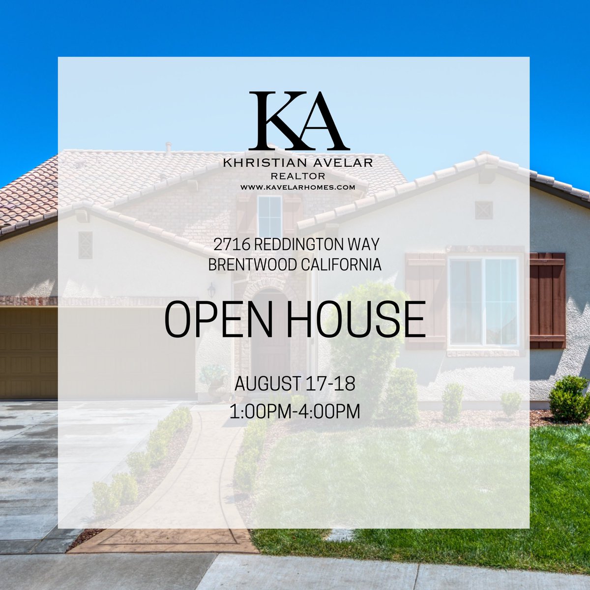 KAvelarhomes's tweet photo. 🚨THIS WEEKEND🚨
•
2716 REDDINGTON WAY
BRENTWOOD CALIFORNIA
$739,000
5 BEDROOMS 4.5 BATHS
3031 SQFT
6800 SQFT LOT
https://t.co/tBd4lBFjxF https://t.co/d9wDSpvcPu