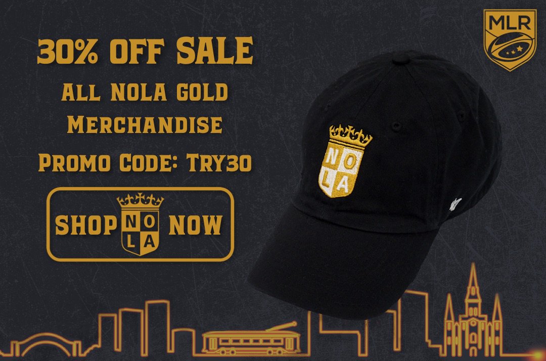 nola gold rugby merchandise