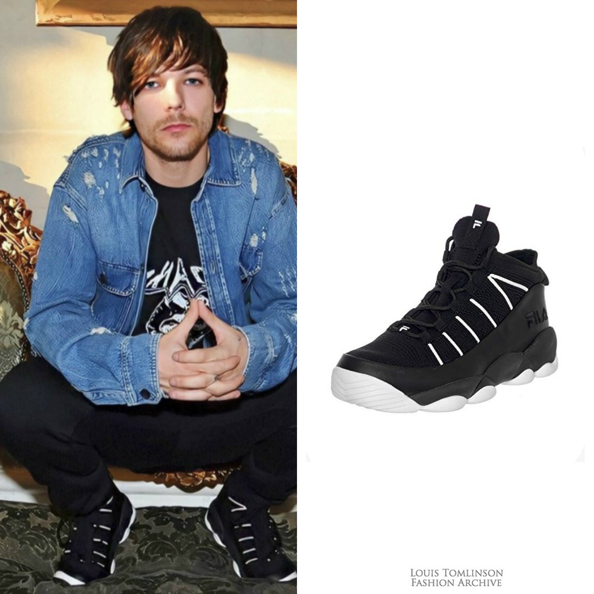 ltfasharchive's tweet photo. Louis wore @FILAUSA Spaghetti Knit Sneakers ($100, sold out) for @1883Magazine's #DRIVEissue.
https://t.co/nCPOYMOfIT https://t.co/CqCB047isJ