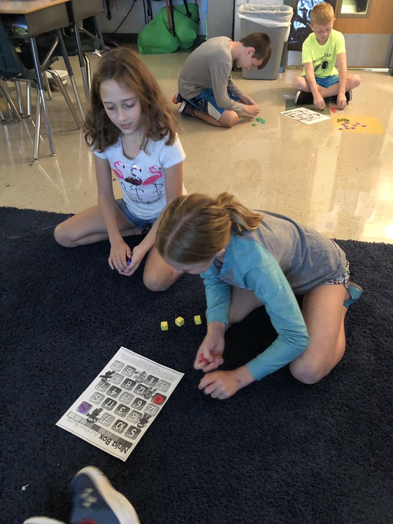 lyons4th's tweet image. Playing addition bump with partners to practice our math expectations! #duellolearns #WeareDuello