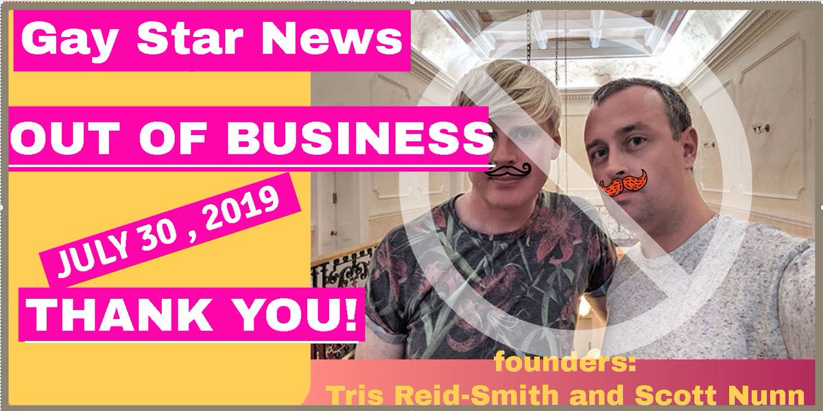 RickPantera's tweet photo. New post (Gay Star News No Longer in Business (effective immediately)) has been published on @CIA i believe i have a RICO #trump #obama #clinton #support #justice #uk #csnbc #today #history #career #Democracy #politics #fox #russia #russian #china ... - https://t.co/KLatO10S7t https://t.co/JY0hfrZYv3