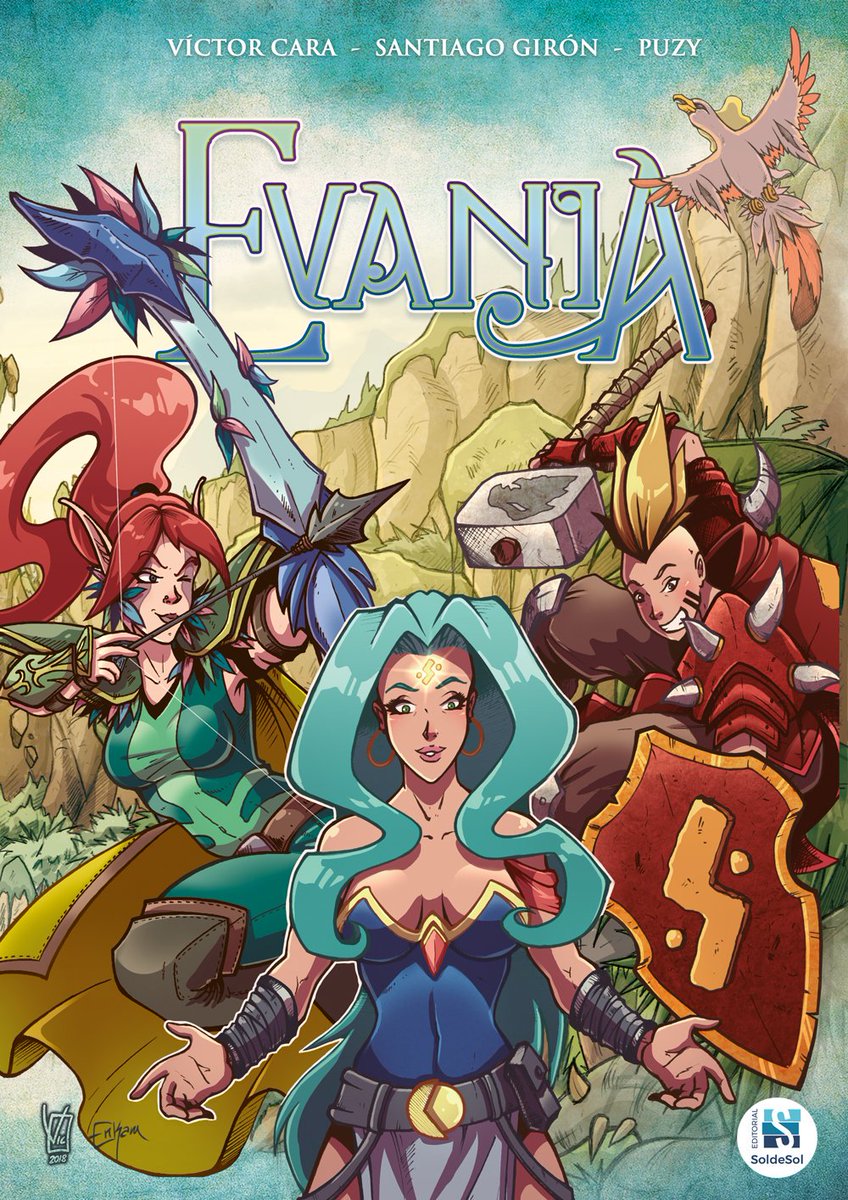 vic_man's tweet photo. Hola, este es mi cómic Evania del que estoy muy orgulloso y con ganas de que llegue a mucha gente. ¿Me echáis una mano @ApoyaAlArtista @ConoceArtistas?
#comic #fantasia #aventura #humor #evania #festicomic #soldesol https://t.co/V1KFIp51CH