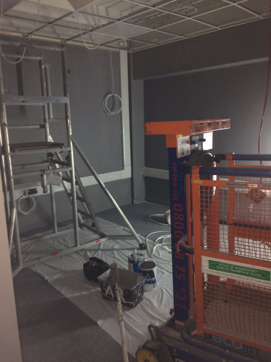 TechStaffs's tweet photo. The Smart Zone is a hive of activity! Works coming on well, these spaces will soon be a large specialist pc lab, 3D scanning space, XR dev suite, maker space and the 3 D Factory bureau! And that won’t be all! Exciting times! @StaffsUni #ProudToBeStaffs #GetInTheSmartZone https://t.co/Jj1lLS6SgJ