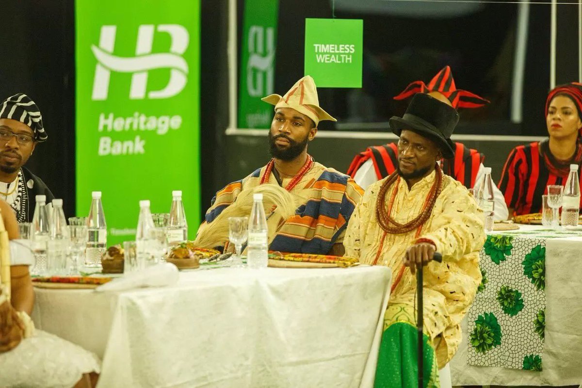 heritagebankplc's tweet photo. Highlights from the Reception in honour of the Tor Tiv in the @BBNaija House.
One thing was clear from this week's #HeritageBankTask - we have a rich heritage and culture which needs to be celebrated.
What aspects of your culture do you love the most? #HeritageBank #BBNaija https://t.co/fBH5wKVZX7