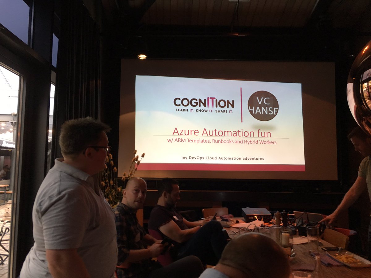 henningstell's tweet photo. Azure automation fun with @virtuEs_IT #VCHANSE https://t.co/d5RXDsqoqa