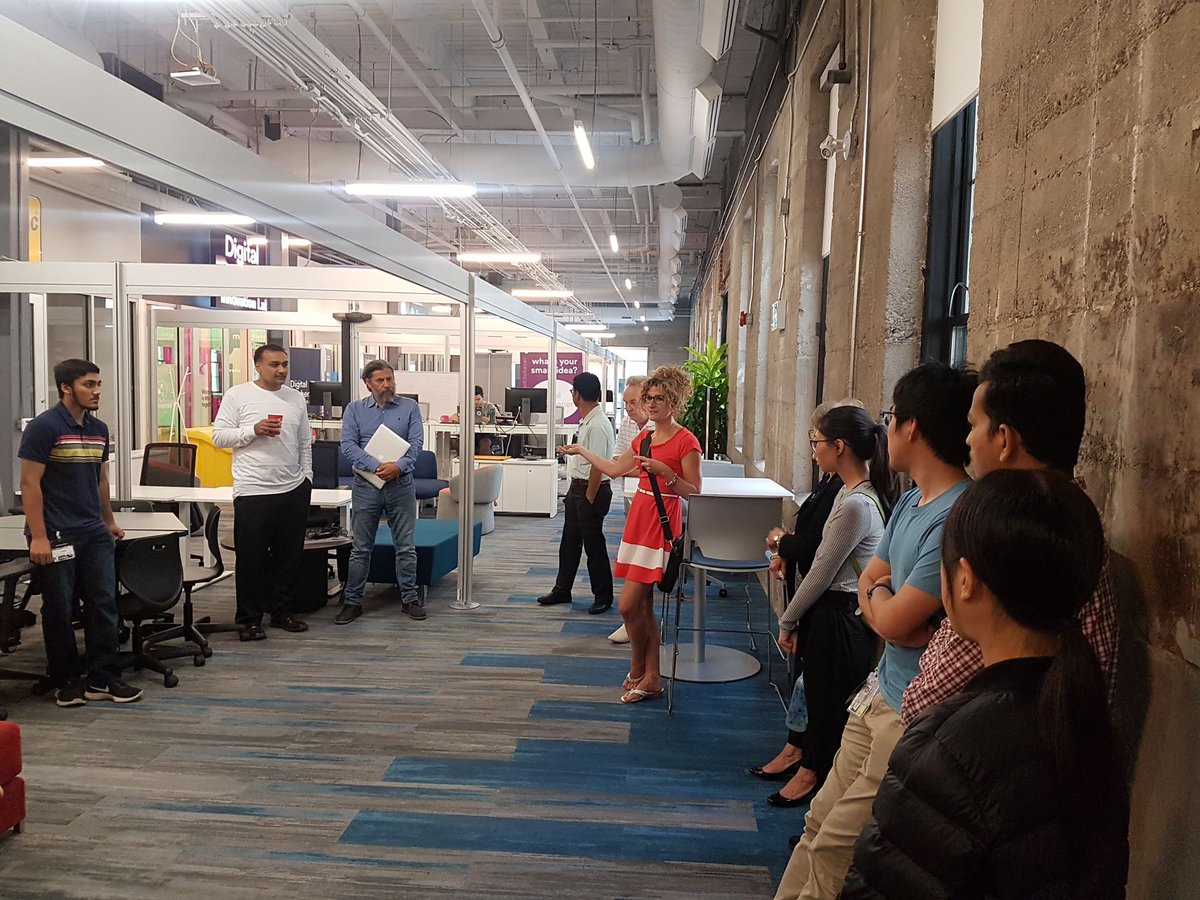 hurondp's tweet photo. Special thanks to Karen for giving us a tour! We really loved having our quarterly off-site meeting @Communitech! https://t.co/xfInValKEk