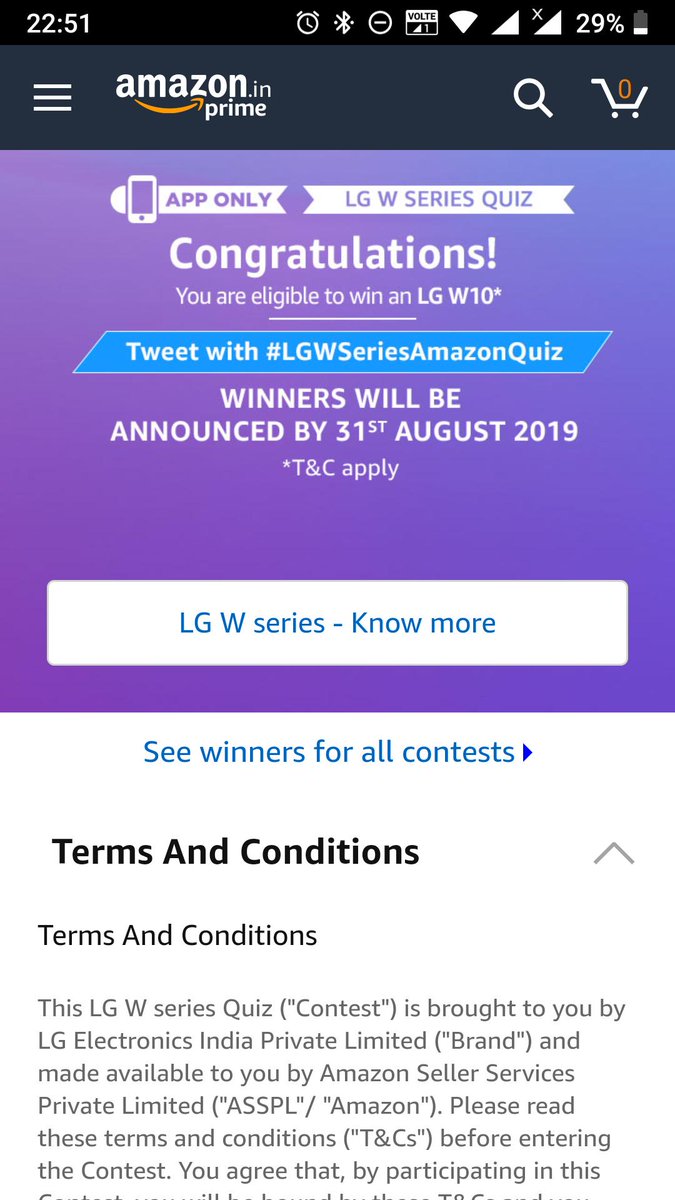 RamakanthvV's tweet photo. #LGWSeriesAmazonQuiz https://t.co/YXLAR8HzMw