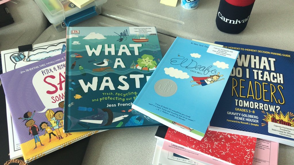 laynewaxley's tweet photo. Great books gleaned on our road trip! #CFISDroadtrip https://t.co/fS7tpTXs9I