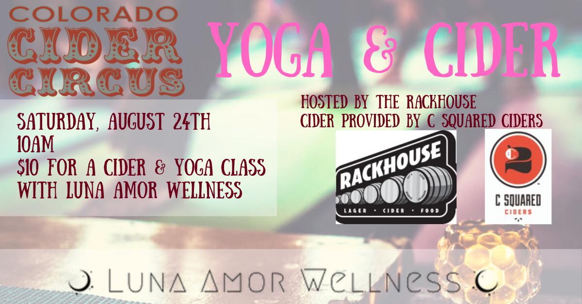 CiderCircusCO's tweet photo. Yoga &amp; Cider on @CiderCircusCO  morning!
$10 gets you yoga class and a cider from the @rackhouse
 at @csquaredciders #yoga #denveryoga #coloradoyoga
 https://t.co/N6AdM46iXW https://t.co/b1zNgD24Zw