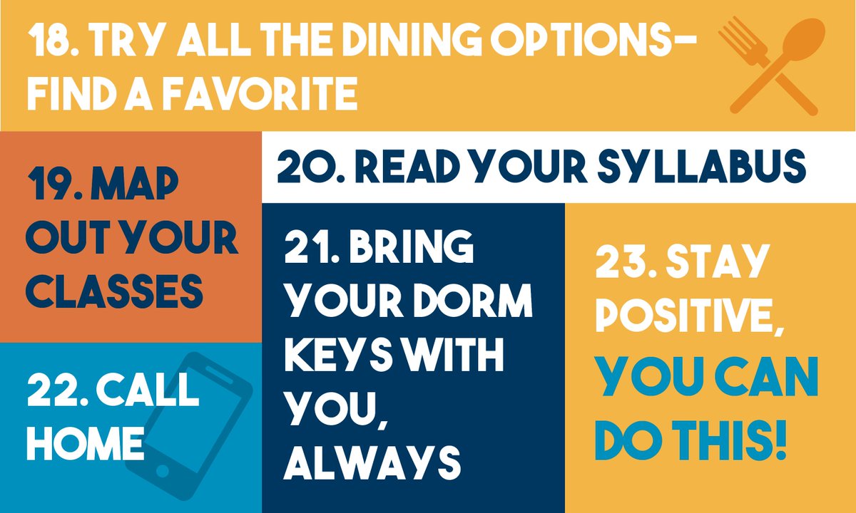 northcentralcol's tweet photo. #TransformationThursday: You've moved in...now what? Don't worry, we've got you covered with 23 college tips for the Class of 2023! #NCWelcomeBack https://t.co/JOVUlBzOF5