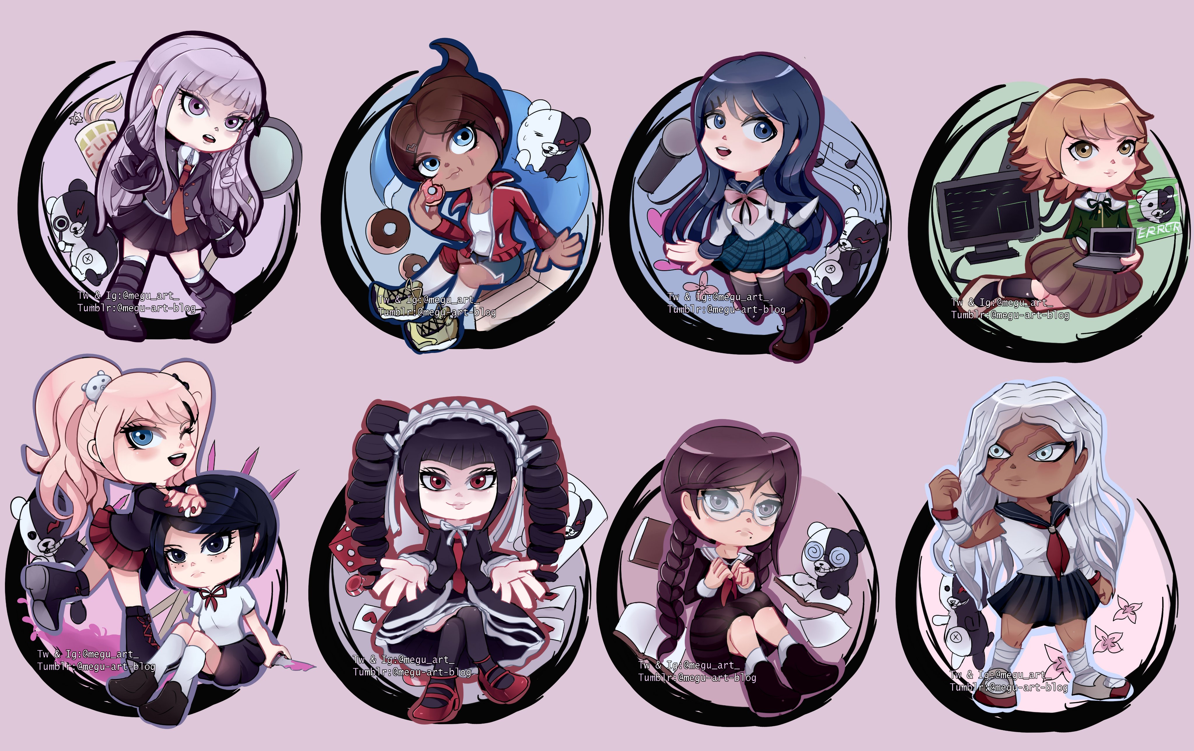Danganronpa chibis outlet