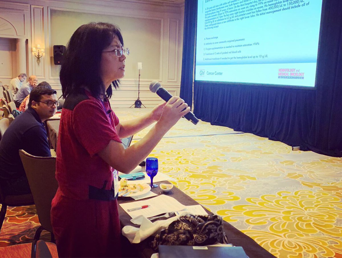 onc_hem's tweet photo. Day 1 GW Hem &amp; Med Onc Best Practices with #hematopoiesis #anemia #sicklecellanemia #porphyrias #bonemarrowfailure #megaloblasticanemia #sideroblasticanemia  #oncologynurse #oncologist #hematologynurse #hematologist #gwbestpractices19 #tripleboardcertified #moc #boardcertified https://t.co/4PPQ1jojgu