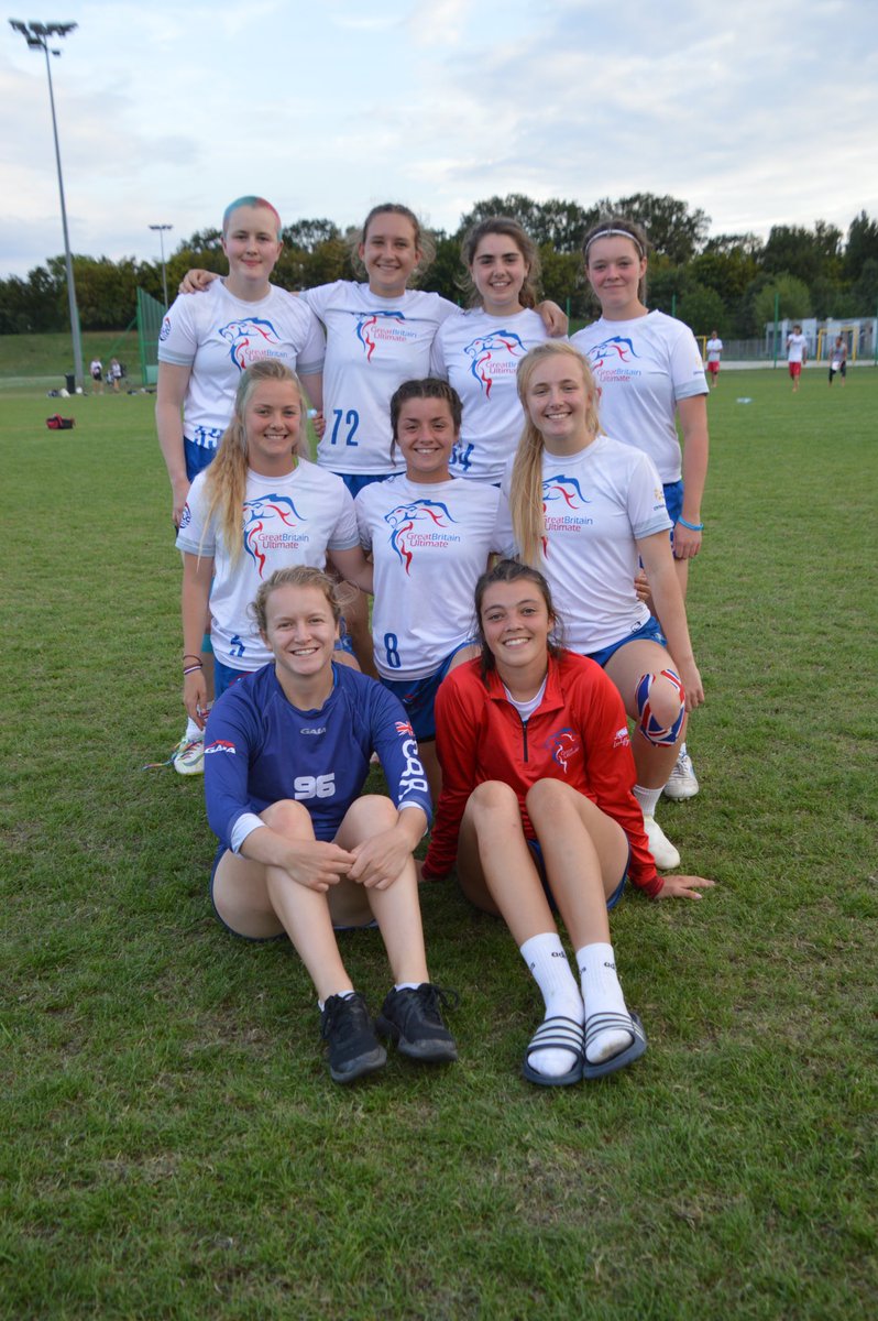 Here are the nine girls from Exeter that are out in Poland representing GB U20 girls Ultimate Frisbee at European Champs. Nell JoJo Lilly Esther Katie Ruby Hannah and front left Jo the Physio. <a href="/swsportsnews/">South West Sports News</a> <a href="/ExeterCollege/">Exeter College</a> @Stpetersexeter <a href="/ExpressandEcho/">Express & Echo</a> <a href="/DevonLiveNews/">Devon Live News</a>