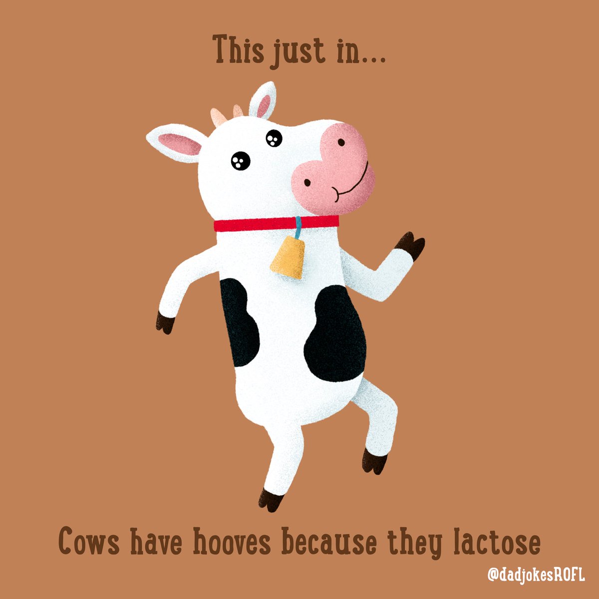 itsbriancreates's tweet photo. This just in...
Cows have hooves because they lactose
~
#fakenews #fakenewsmedia #dadjokes #dad #dadjokesfordays #dady #lactoseintolerantproblems #lactoseintolerant #lactosefree #lactose #jokes #jokesfordays #procreate #digitalpainting https://t.co/XuLuDx3X4Z
