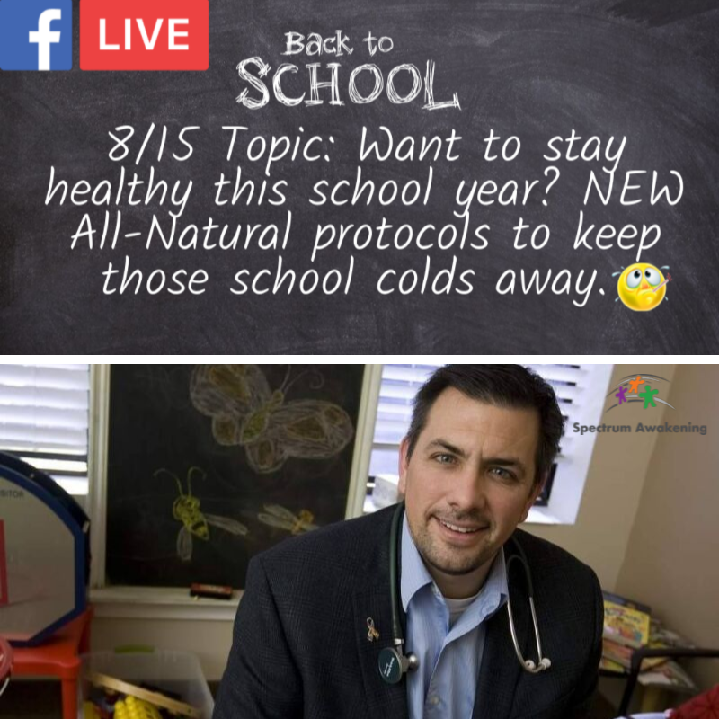 AutismAwakening's tweet photo. REMINDER! Tune in TODAY at 12:15 PM EST for an all new Facebook Live with @drskowron.
Can't watch live? That's OK. Tune in later on our page and re-watch at your convenience. Be sure to share w/ friends and family. #AwakentheSpectrum #SpectrumAwakening https://t.co/qpwhNWj84b