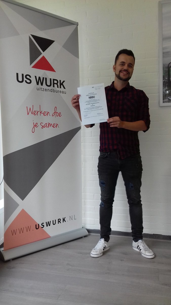 UsWurk's tweet photo. Opnieuw met vlag en wimpel geslaagd voor de NBBU-cao controle. Heb jij vragen over jouw cao? Neem dan gerust contact op met ons kantoor in Bolsward via 0515-577544. https://t.co/dzNb0prmmB