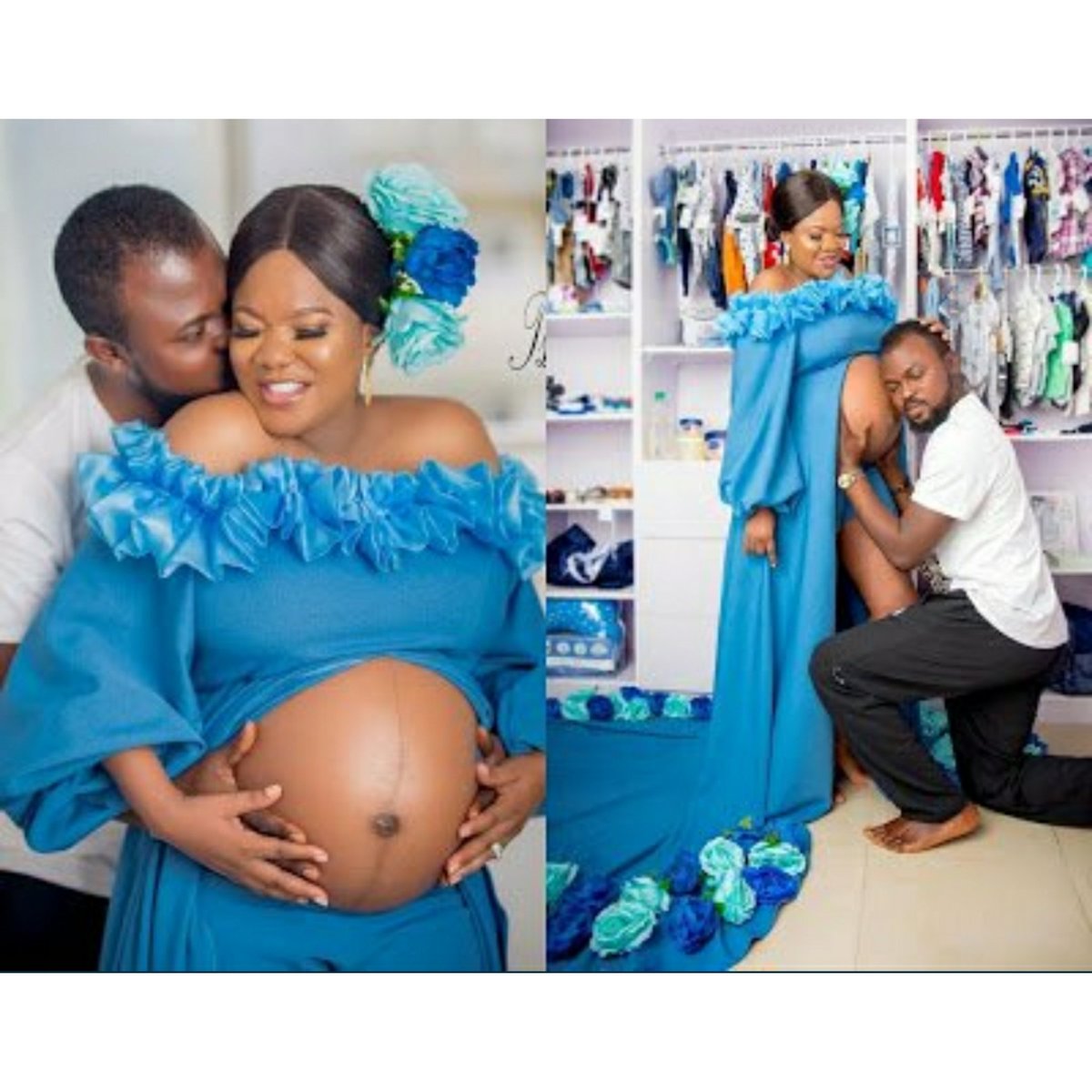 Crowdailyng's tweet photo. More Photos from Toyin Abraham's photoshoot and Baby shower https://t.co/poIT0YvkTV