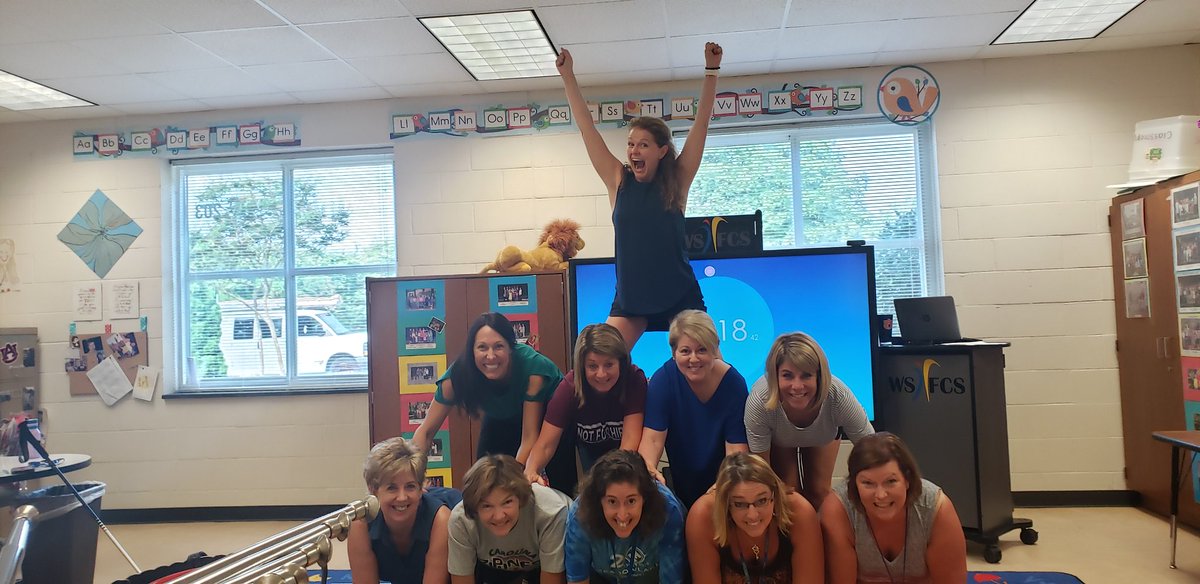 etheridger's tweet photo. Kindergarten is the foundation!  So excited for a great year at MES! @meadowlarkws @wsfcs @CherylCorts https://t.co/jrequ7IQfx