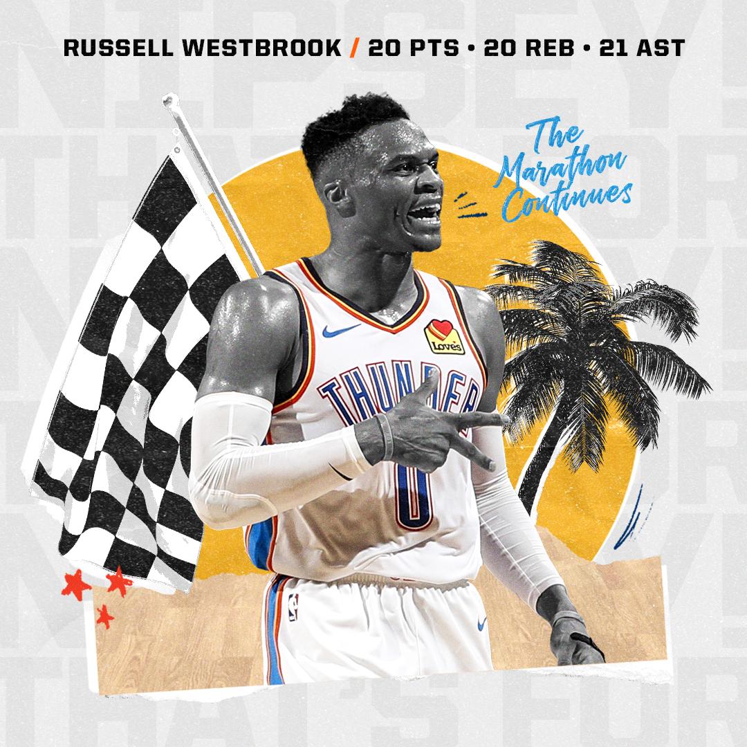 espn's tweet photo. Nipsey Hussle would have been 34 today. 

Back in April, Russell Westbrook dedicated his 20-20-20 triple-double to him 🏁 https://t.co/AQDFSGrVXE