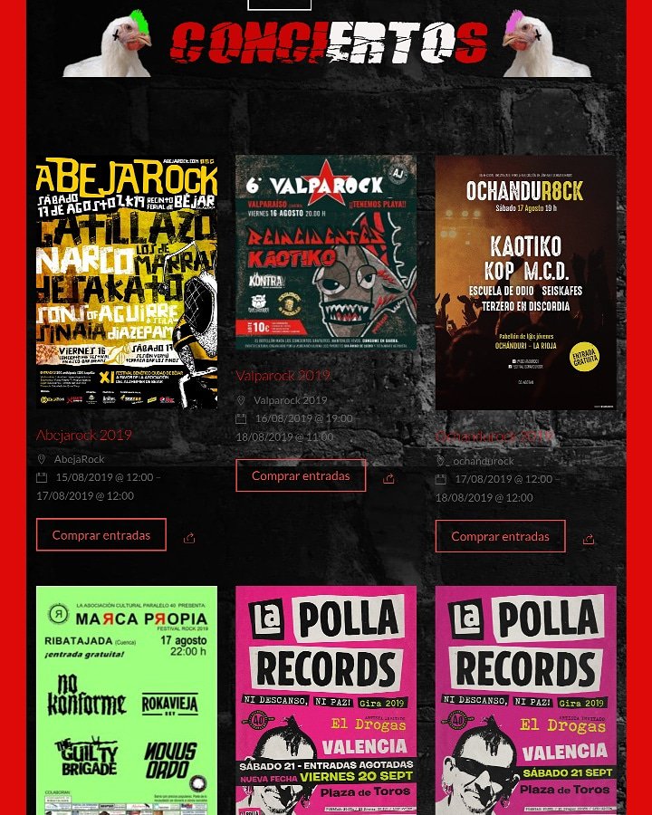 Rockanimal_es's tweet photo. #laagendadelrock está sería !!!! @abejarockoficial @valparock @ochandurock #marcapropiafestivalrock con @LOSGATILLAZO @LosNarco @losdemarras @desakatorock  @SonsofAguirre  @sinaiarock   @reincidentesofi @kaotikooficial @lakontrabanda @KOPoficial #m.c.d. @escueladeodio  @Seiskafes https://t.co/XQ7pPulYce