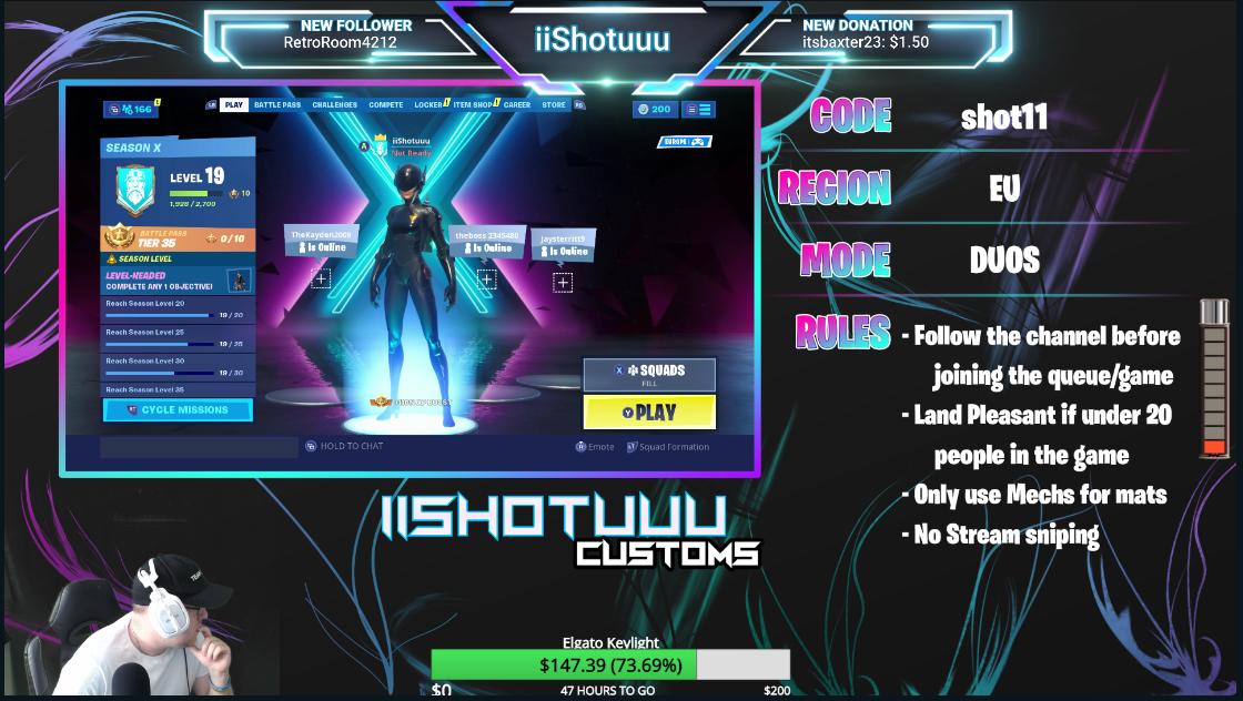 IShotuuu's tweet photo. i am now live on https://t.co/hqk6tq9Jns come join the shot club with some custom games! 
@1gaming2

@nightlifecrewc

@MerchRoomCom https://t.co/gXusuAjl3G